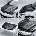 Chopped Forged Matte Carbon Fiber Hood Cover compatible with Volkswagen Golf GTI-2024 05025