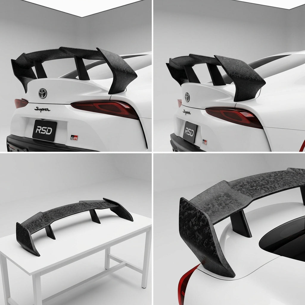 Chopped Forged Matte Carbon Fiber Spoiler compatible with Toyota GR Supra-2025 97690