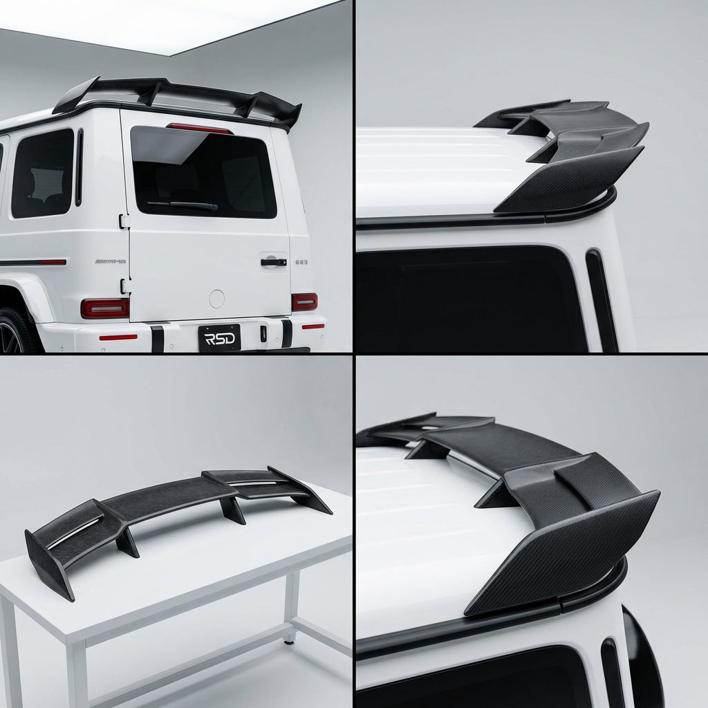 Matte Forged Carbon Fiber Spoiler compatible with Mercedes-Benz G63 AMG-2022 99428