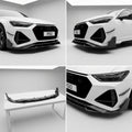Chopped Forged Matte Carbon Fiber Front Bumper Lip compatible with Audi RS6 Avant C8-2022 49674