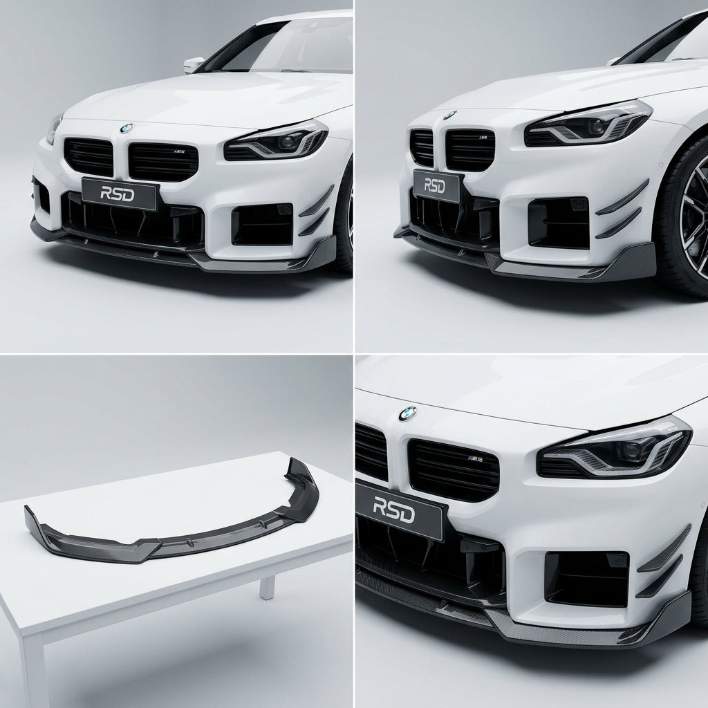 Carbon Fiber Front Bumper Lip compatible with BMW m2 g87-2024 32658