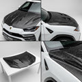 Chopped Forged Matte Carbon Fiber Hood Cover compatible with Lamborghini Urus-2022 04746