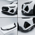 Chopped Forged Matte Carbon Fiber Front Bumper Lip compatible with Audi RS6 Avant C8-2023 34246