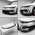 Chopped Forged Matte Carbon Fiber Front Bumper Lip compatible with Volkswagen Golf GTI-2024 84561