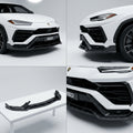 Chopped Forged Matte Carbon Fiber Front Bumper Lip compatible with Lamborghini Urus-2024 69323