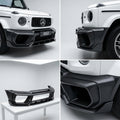 Matte Forged Chopped Carbon Fiber Fully Sport New Front Bumper compatible with Mercedes-Benz G63 AMG-2022 54747