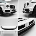 Matte Forged Carbon Fiber With Visual Pieces of Carbon Front Bumper Lip compatible with Mercedes-Benz G63 AMG -2022 90769