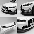 Chopped Forged Matte Carbon Fiber Front Bumper Lip compatible with BMW M3 G80-2021 60518
