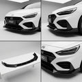 Deep gloss black automotive paint Front Bumper Lip compatible with Hyundai i30 N-2024 39239