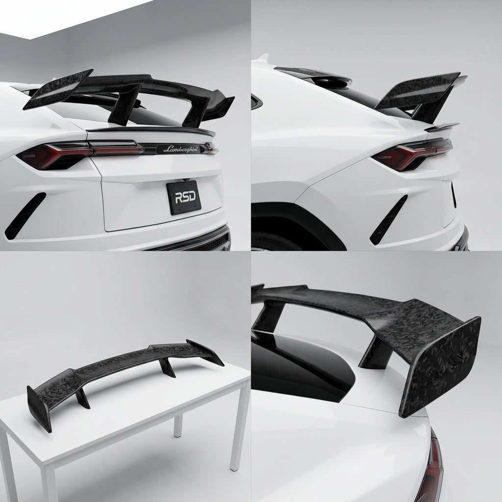 Chopped Forged Matte Carbon Fiber Spoiler compatible with Lamborghini Urus-2024 76149