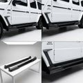 Matte Forged Chopped Carbon Fiber Side Skirts Both Sides compatible with Mercedes-Benz G63 AMG-2022 98635