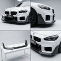 Chopped Forged Matte Carbon Fiber Front Bumper Lip compatible with BMW M2 G87-2024 85468