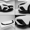 Deep gloss black automotive paint Front Bumper Lip compatible with Hyundai i30 N-2024 40781