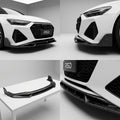 Chopped Forged Matte Carbon Fiber Front Bumper Lip compatible with Audi RS6 Avant C8-2022 02054