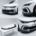 Chopped Forged Matte Carbon Fiber Front Bumper Lip compatible with Volkswagen Golf GTI-2024 19022
