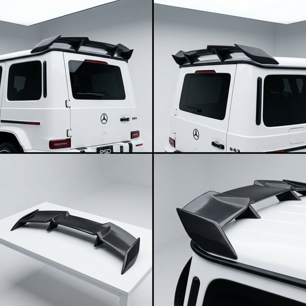 Matte Forged Carbon Fiber Spoiler compatible with Mercedes-Benz G63 AMG-2022 46864