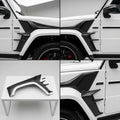 Matte Forged Chopped Carbon Fiber Fender Add ons compatible with Mercedes-Benz G63 AMG-2022 48821