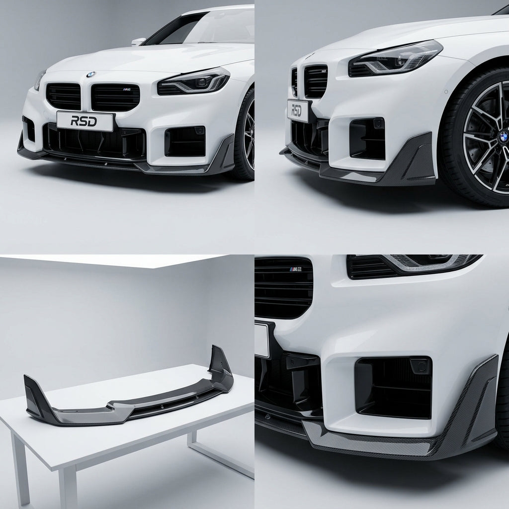 Carbon Fiber Front Bumper Lip compatible with BMW m2-2024 88978