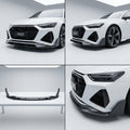 Chopped Forged Matte Carbon Fiber Front Bumper Lip compatible with Audi RS6 Avant C8-2023 69727