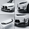 Chopped Forged Matte Carbon Fiber Front Bumper Lip compatible with BMW M3 G80-2021 52384