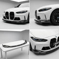 Chopped Forged Matte Carbon Fiber Front Bumper Lip compatible with BMW M3 G80-2021 94465