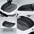 Chopped Forged Matte Carbon Fiber Hood Cover compatible with BMW M5 Competition-2022 50193