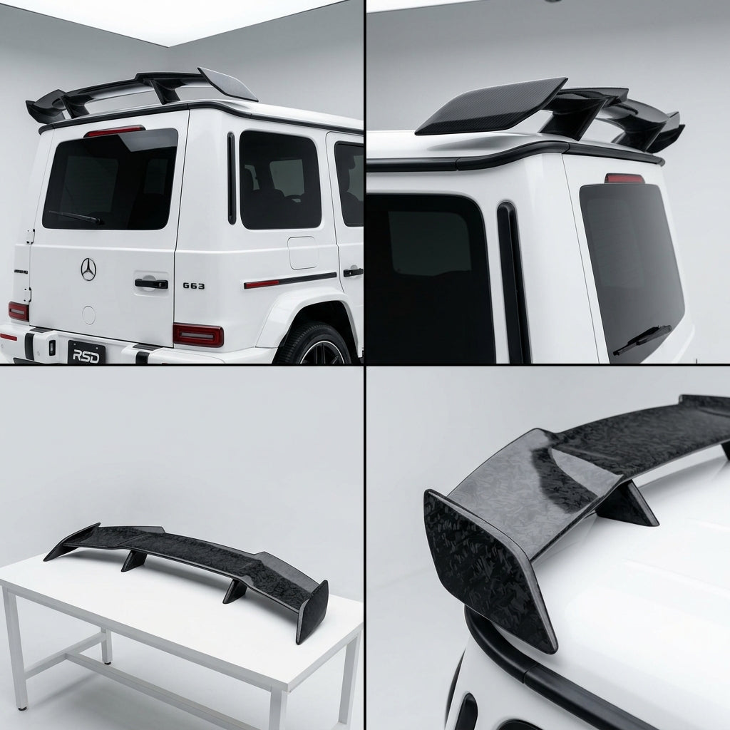 Matte Forged Carbon Fiber Spoiler compatible with Mercedes-Benz G63 AMG-2022 90741