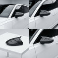 Chopped Forged Matte Carbon Fiber Mirror Caps Both Sides compatible with Audi RS6 Avant C8-2022 40507