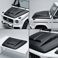 Matte Forged Chopped Carbon Fiber Hood Cover compatible with Mercedes-Benz G63 AMG-2022 41323