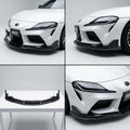 Chopped Forged Matte Carbon Fiber Front Bumper Lip compatible with Toyota GR Supra-2025 05573
