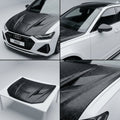 Chopped Forged Matte Carbon Fiber Hood Cover compatible with Audi RS6 Avant C8-2022 17431