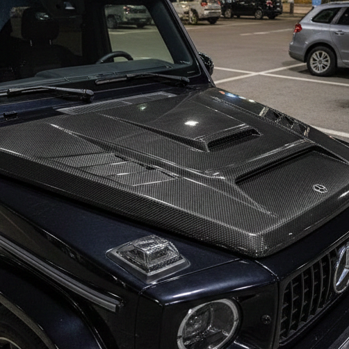 Mercedes Benz G-Class Carbon Fiber Hood Cover 118