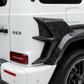 Chopped Forged Matte Carbon Fiber Rear Femder Add ons compatible with Mercedes-Benz G63 AMG-2022 69370