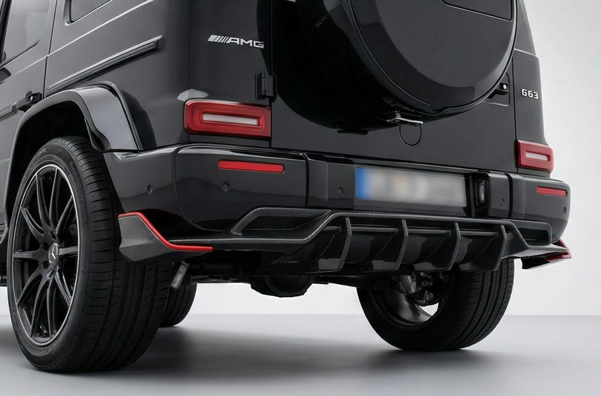 AMG G63 Carbon Fiber Rear Diffuser