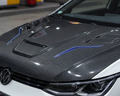 Volkswagen Golf Carbon Fiber Hood Cover 109