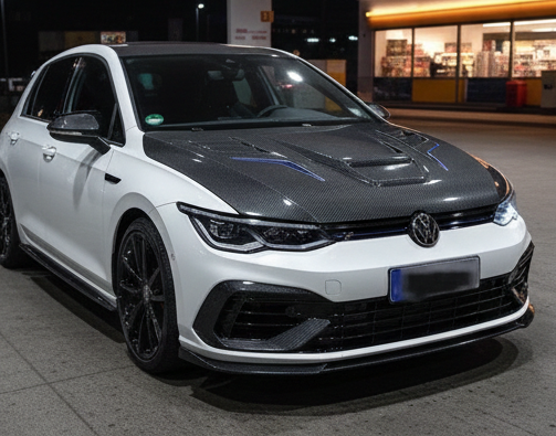 Volkswagen Golf Carbon Fiber Hood Cover 109