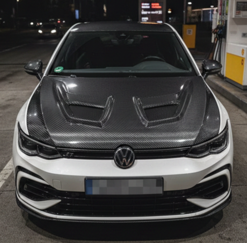 Volkswagen Golf Carbon Fiber Hood Cover 111